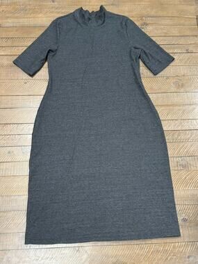 Mohnton Made Ribbed Mock Neck 3/4 Sleeve Bodycon Dress - Size XXL - Made In USA